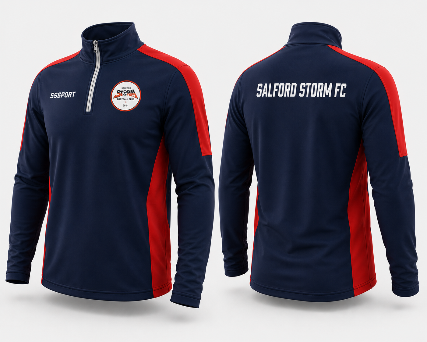 Salford Storm FC Adult Half Zip Top